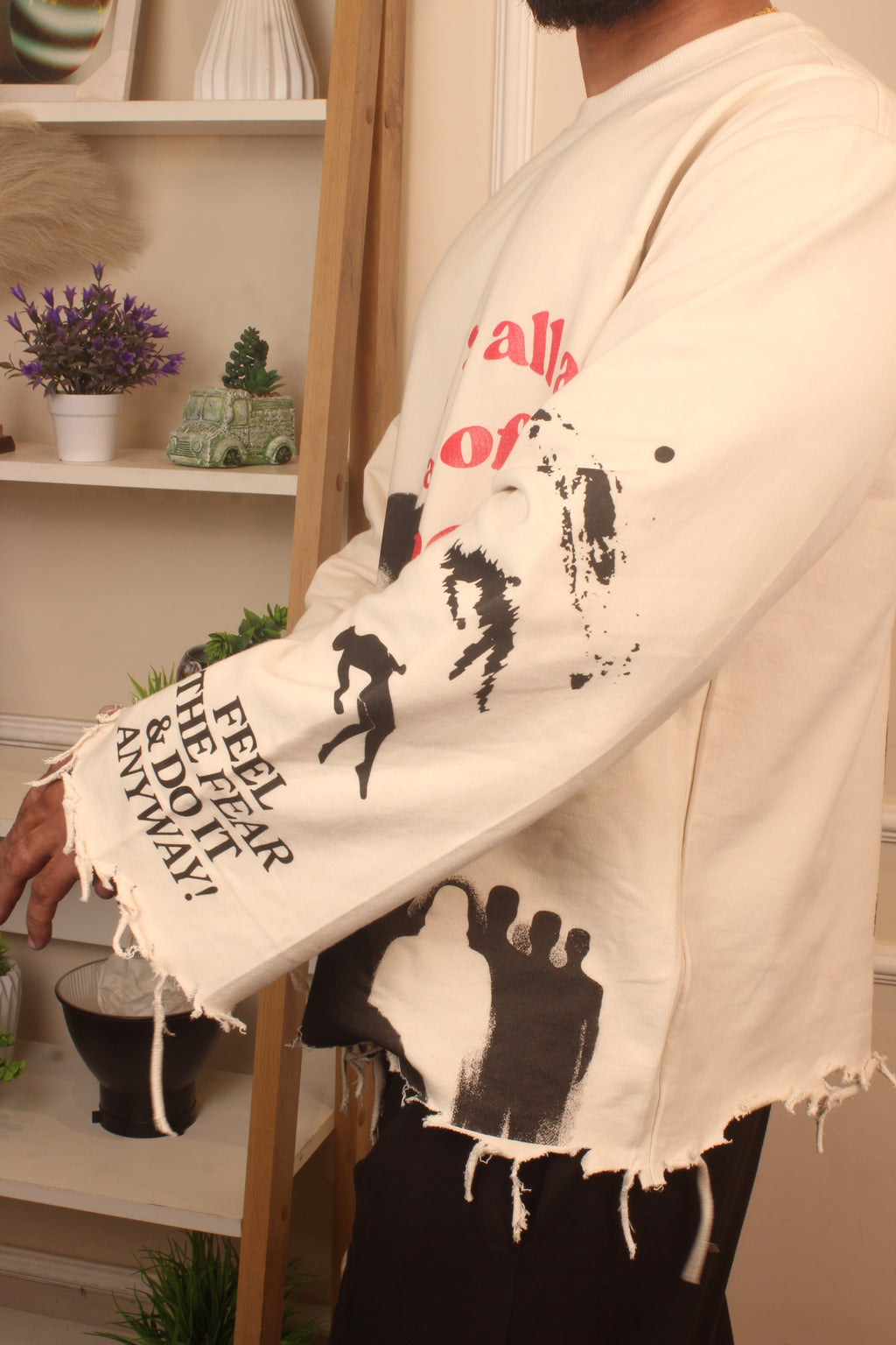 Cross full sleeves sweatshirt